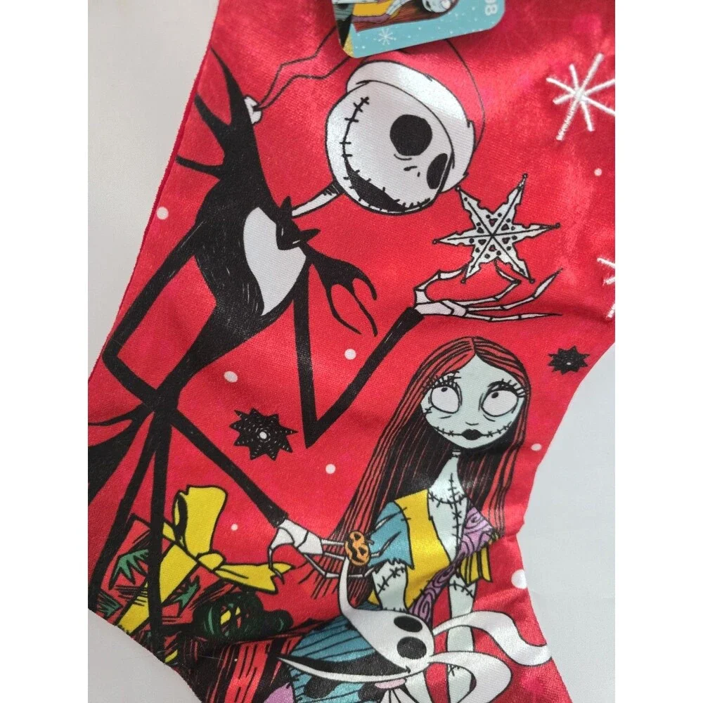 Disney Nightmare Before Christmas Jack Sally Zero Christmas Stocking NWT Decor